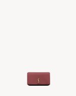 YSL Cassandre Phone Holder in Smooth Leather - Image 6